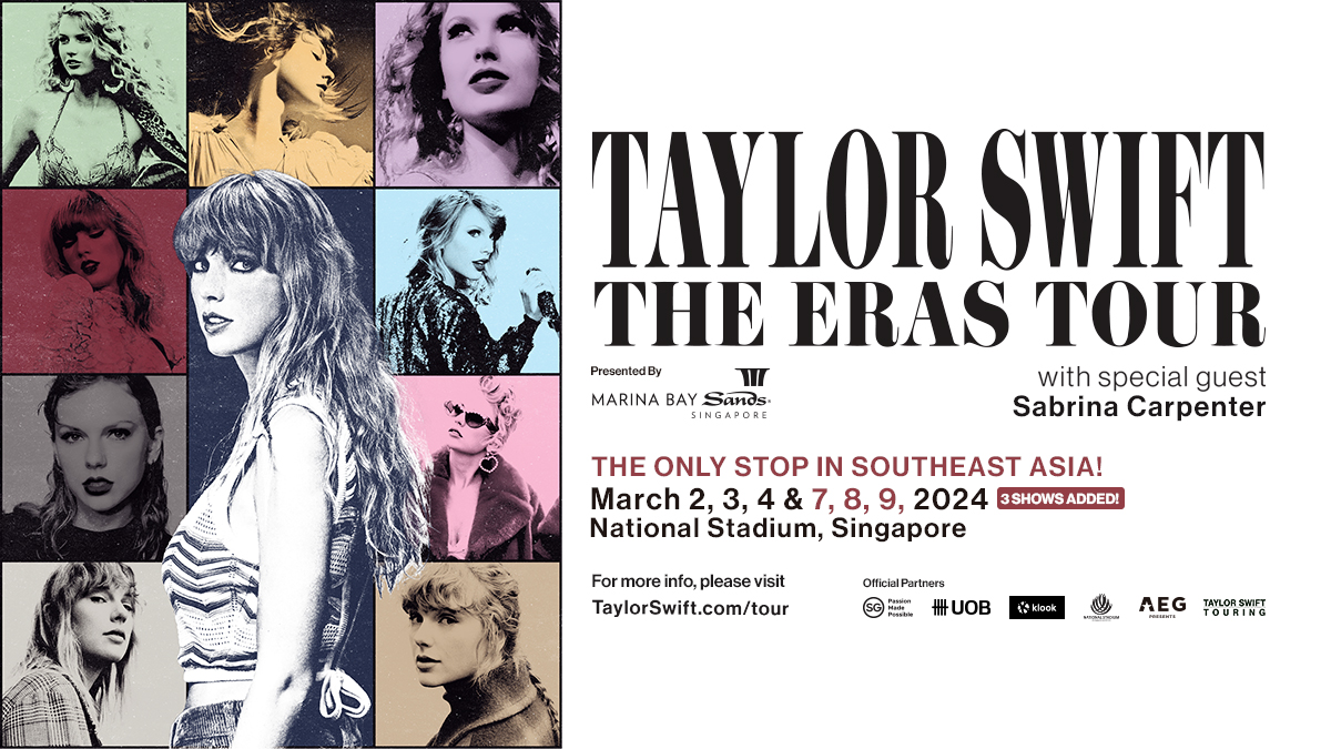 Thông tin Poster The Eras Tour Taylor Swift tại Singapore