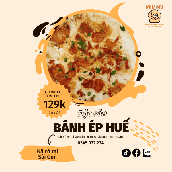Bánh ép Huế tôm thịt combo 20 cái